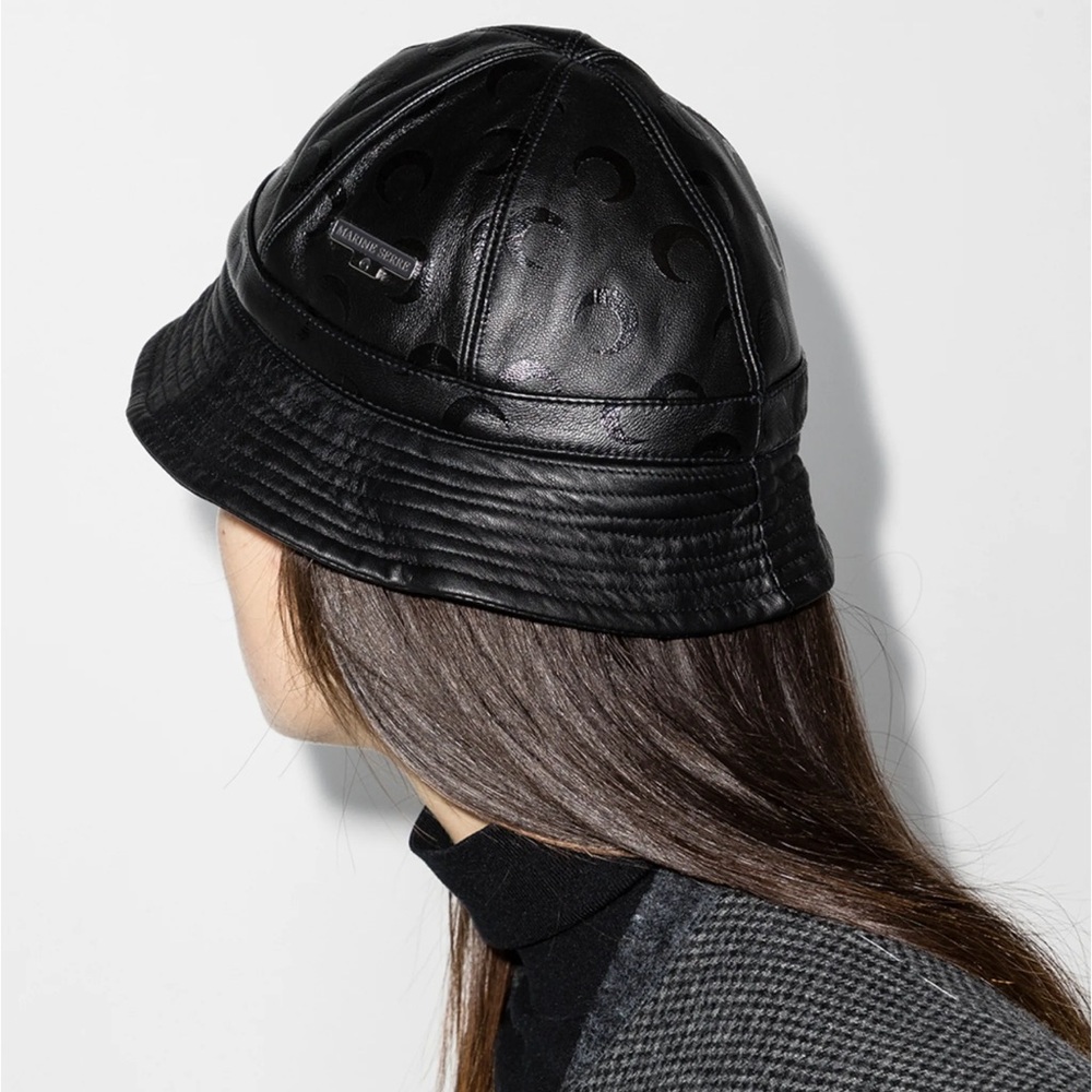 Marine Serre logo pattern bucket hat